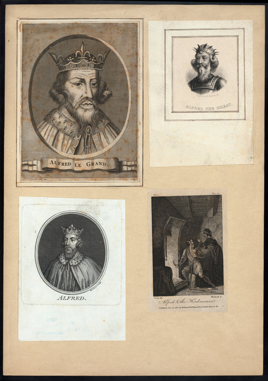 Alfred le Grand ; Alfred the Great ; Alfred ; Alfred and the herdswoman.