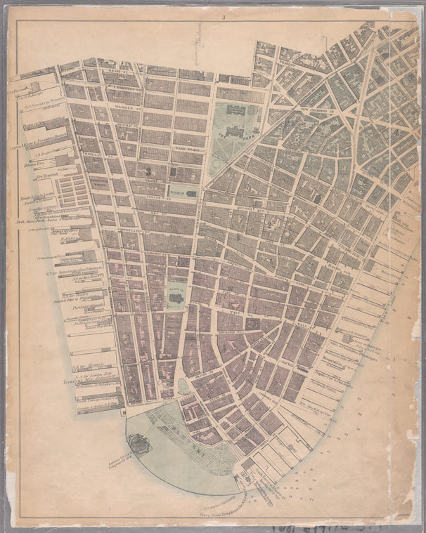 Bounded by Reade Street, Nassau Street, Pearl Street, Chatham Street, Oliver Street, (Pier Line) South Street, (Battery) State Street, Battery Place and West Street