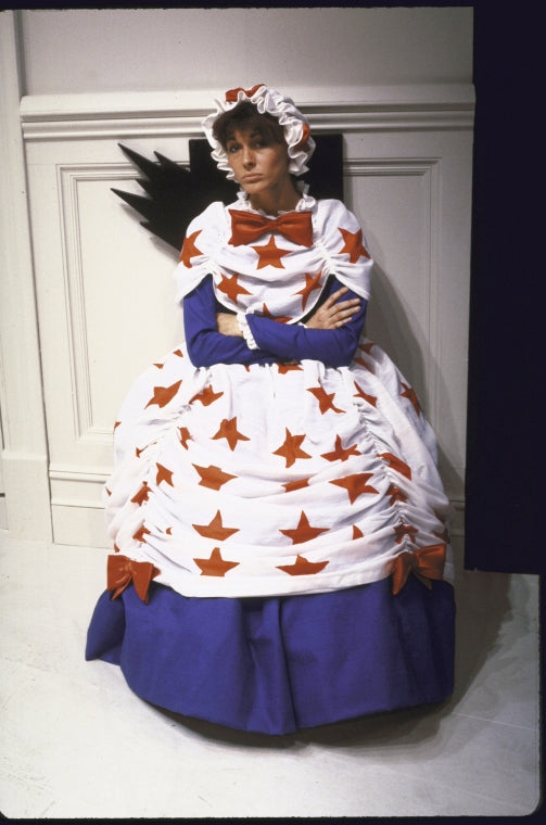 Actress Anne Twomey in a scene fr. the Off-Broadway play "The Vampires." (New York)