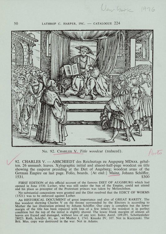 Charles V, Holy Roman Emperor.