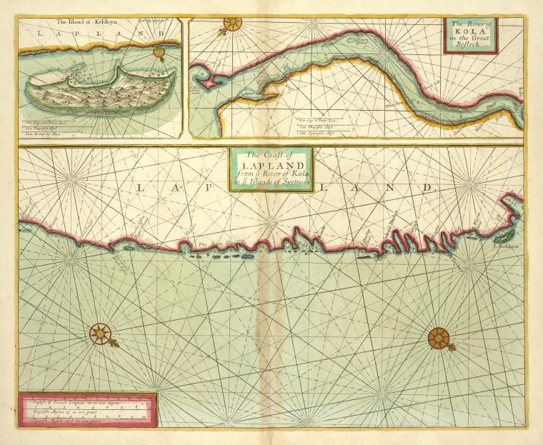 the Island of Keduyn; the River of Kola in the Great Besteck; the coast of Lapland from the River Kola to ye the Island of Swetnoes.