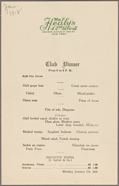 Wm. F. Healy's 42nd St. Grill