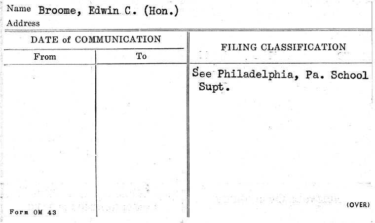Broome, Edwin C. (Hon.)