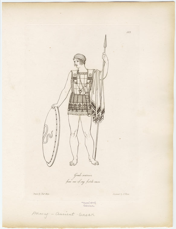 Greek warrior, from one of my fictile vases