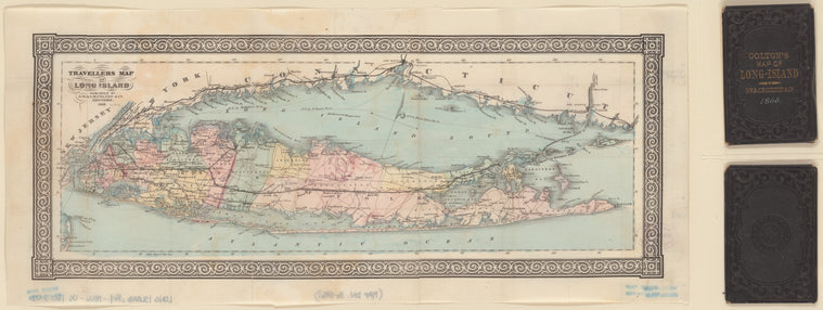 Travellers map of Long Island
