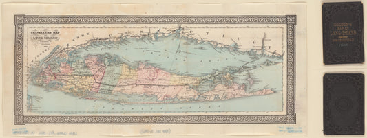 Travellers map of Long Island