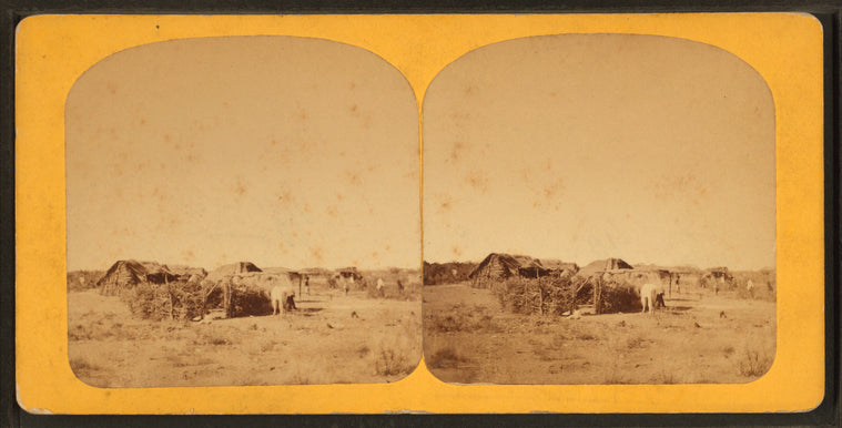 Seminole Camp near Fort Clark, Texas.