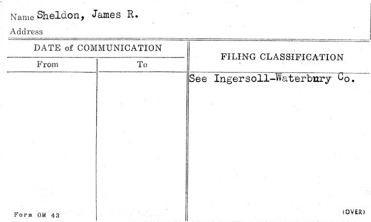 Sheldon, James R.