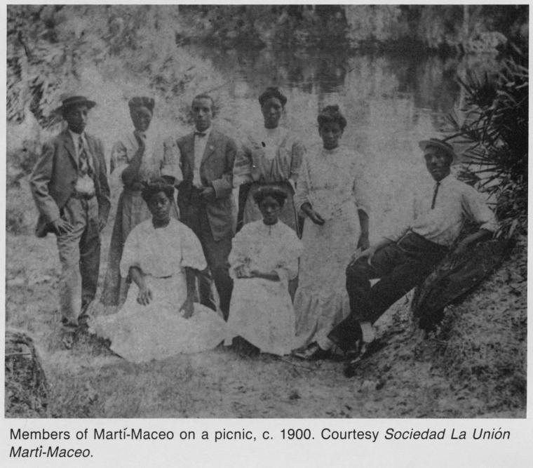 Members of Martí-Maceo on a picnic, c. 1900