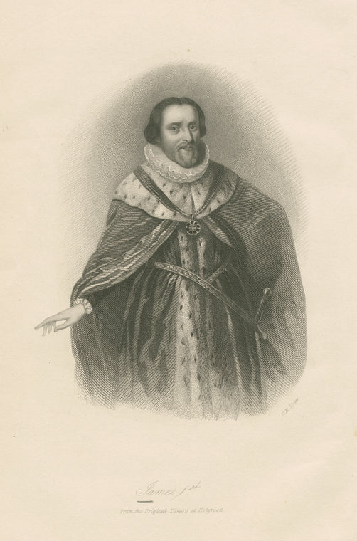 James I, King of England.