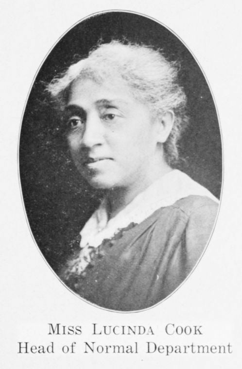 Miss Lucinda Cook, Head of Normal Department.