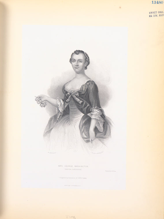 Mrs. George Washington (Martha Dandridge).