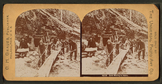 Gold mining in Idaho.