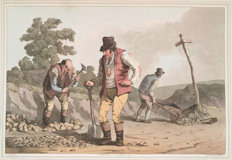 Stone breakers on the road