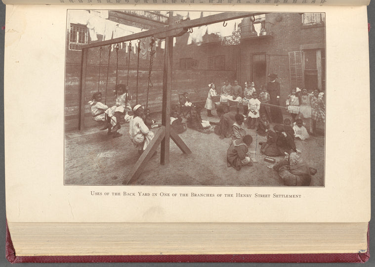 Uses of the back yard in one of the branches of the Henry Street Settlement [opposite page 162]