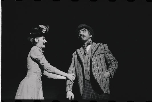Inga Swenson and Fritz Weaver in the stage production Baker Street