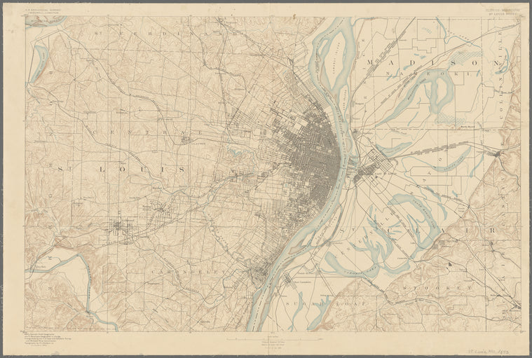 Illinois--Missouri, St. Louis sheet