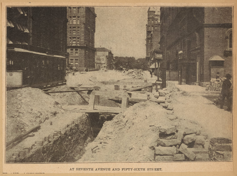 At Seventh Avenue and Fifty-sixth Street