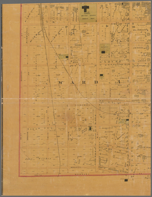 Map of Charlotte, Mecklenberg Co. N.C. : from recent and careful surveys, published for the Southern and South-western Surveying and Pub. Co.