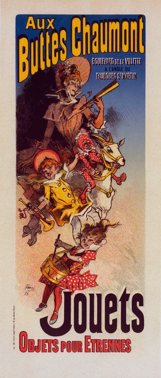Affiche pour le "Magasin des Buttes Chaumont".