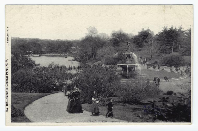 Scene in Central Park, N.Y.