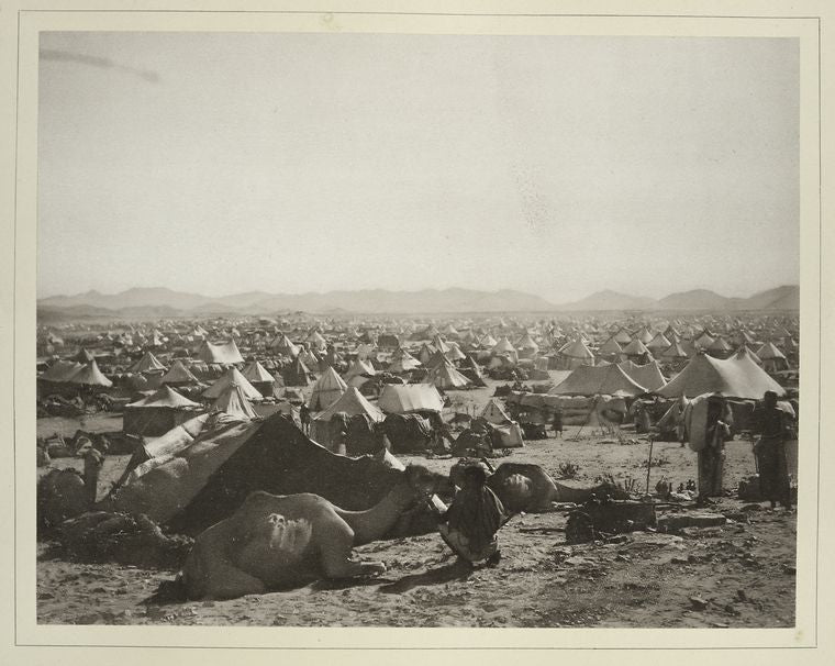 Pilgerlager in der Ebene östlich vom ‘Arafah-berge