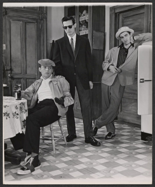 Harry Guardino, Henry Silva and unidentified in the stage production A Hatful of Rain