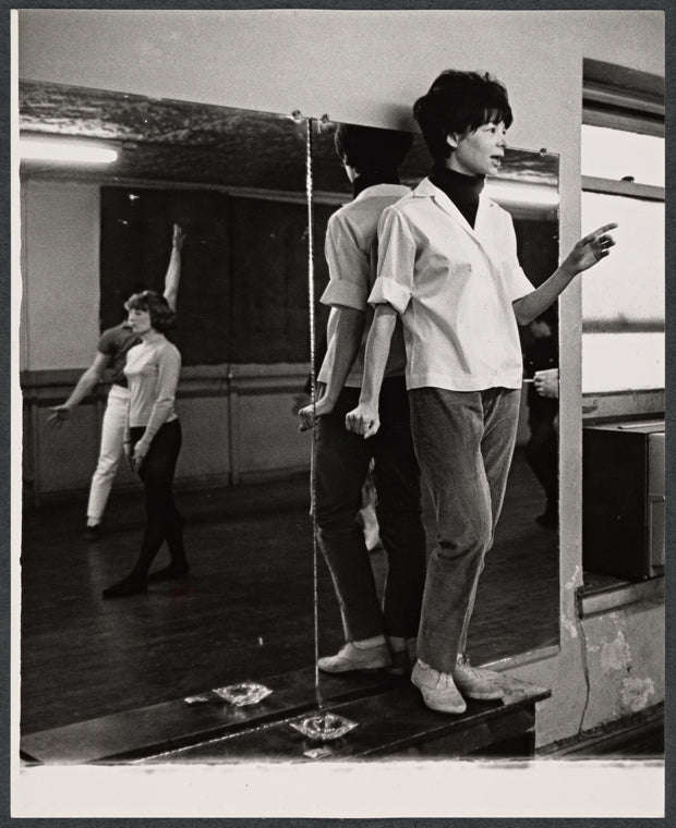 Lee Theodore in rehearsal for the stage production Floar, the Red Menace