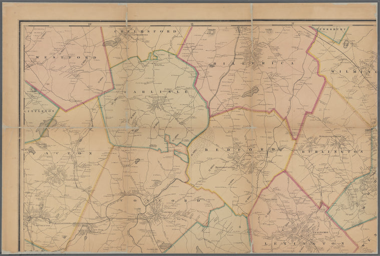 Map of the city of Boston and its environs
