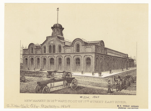 New market in 18th ward foot of 17th Street East River