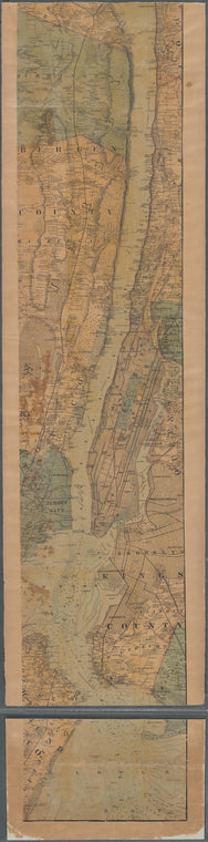 Lloyd's Topographical map of the Hudson River: from the head of navigation at Troy to its confluence with the ocean at Sandy Hook