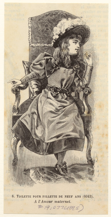 Toilette pour fillette de neuf ans