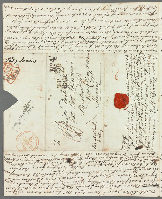 [Lady?] Jarvis to Jane Porter, autograph letter signed