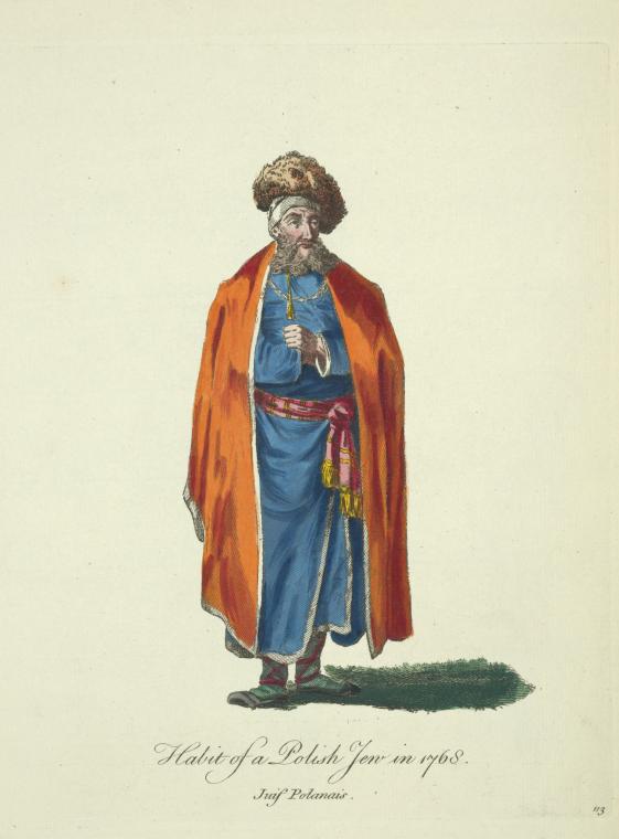 Habit of a Polish Jew in 1768. Juif Polanais.