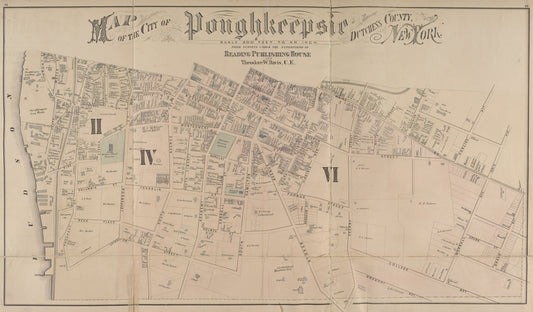 Map of the city of Poughkeepsie Dutchess County, New York. [Village]