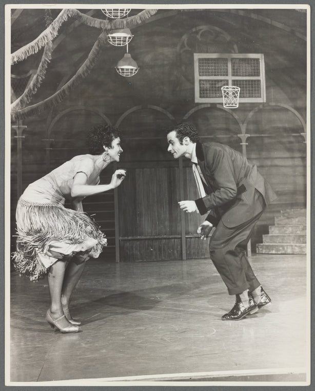 Chita Rivera and Ken LeRoy in the stage production West Side Story