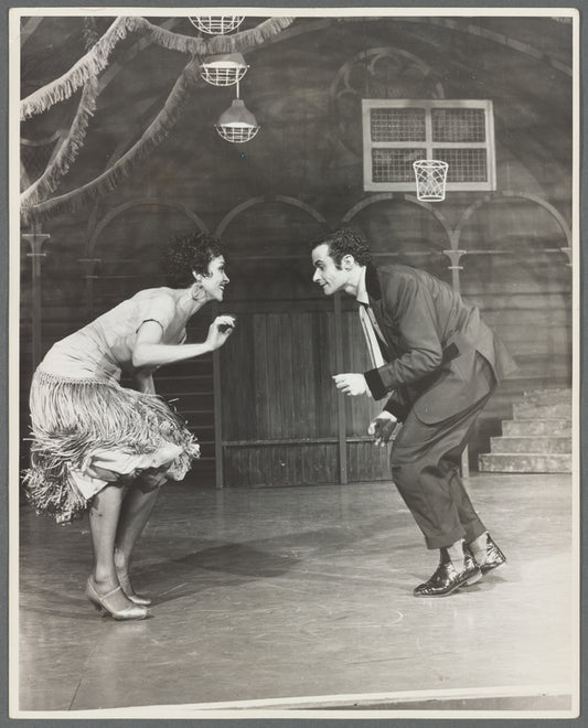Chita Rivera and Ken LeRoy in the stage production West Side Story
