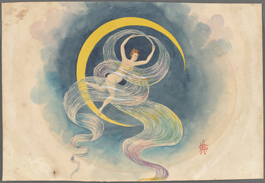 Loie Fuller in the moon