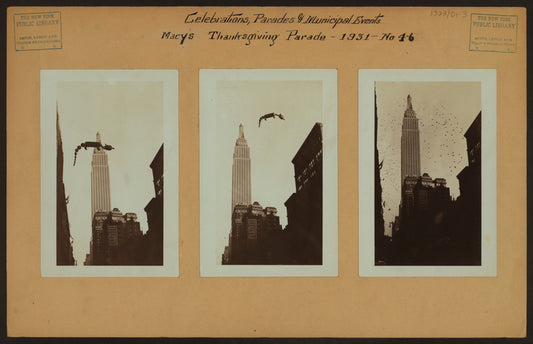 Celebrations - Parades - Municipal events - Macy's Thanksgiving Parade, 1931,  No. 4-6.