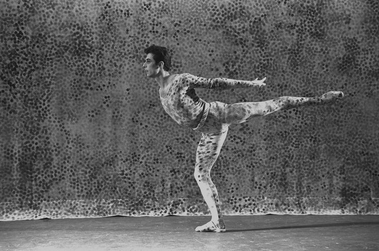 New York City Ballet production of "Summerspace" with Deni Lamont, choreography by Merce Cunningham (New York)