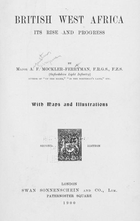 British West Africa; its rise and progress