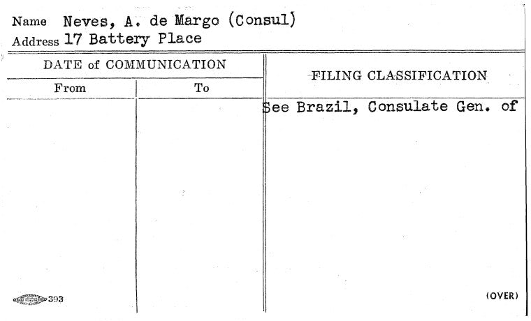 Neves, A. de Margo (Consul)