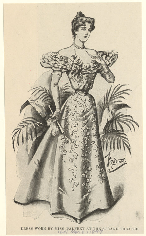 Dress worn by Miss Palfrey at the Strand Theatre