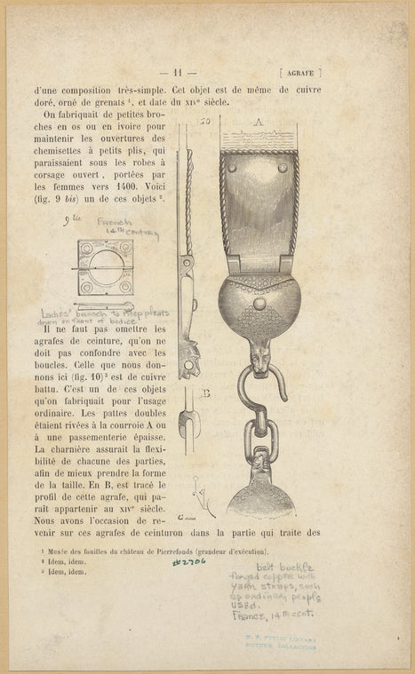 Ladies' brooch ; Belt buckle