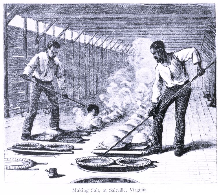 Making salt at Saltville