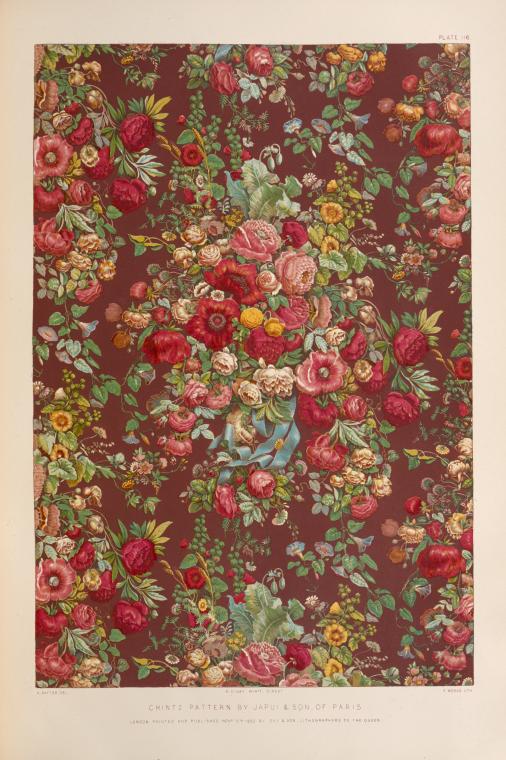 Chintz pattern by Japui & son of Paris.