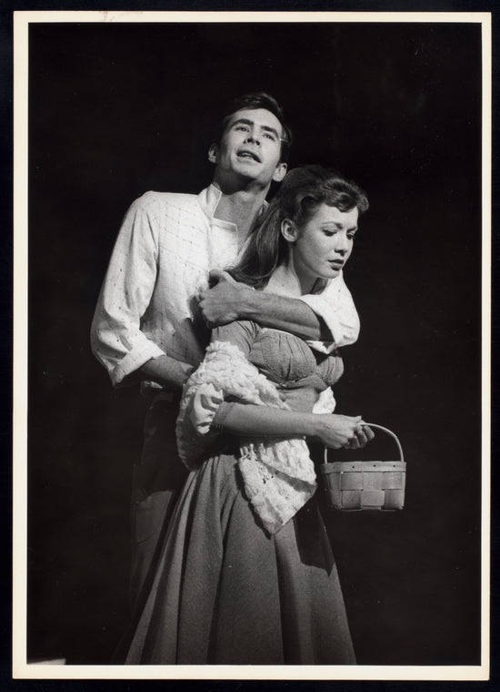 Anthony Perkins and Ellen McCown in the stage production Greenwillow