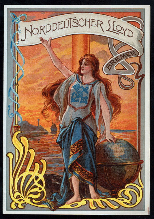 DINNER [held by] NORDDEUTSCHER LLOYD BREMEN [at] SS FRIEDRICH DER GROSSE (SS;)