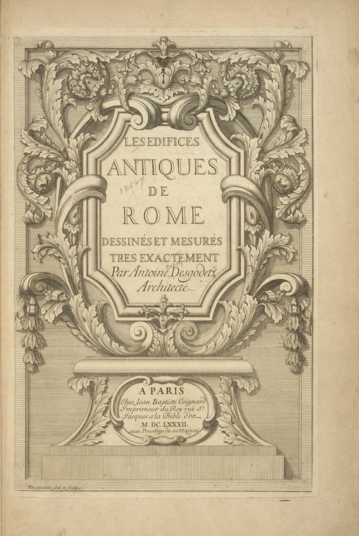 Les édifices antiques de Rome...
