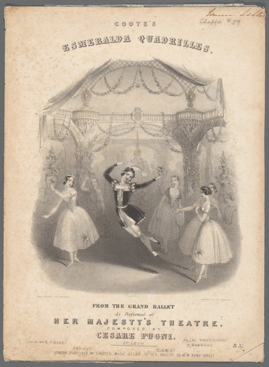 Coote's Esmeralda quadrilles: from the grand ballet as performed at Her Majesty's Theatre